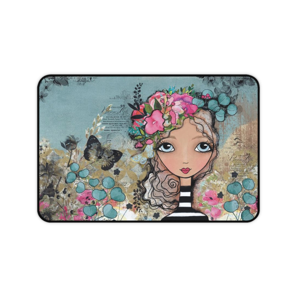 Custom Art Desk Mat from the Audrey Collection